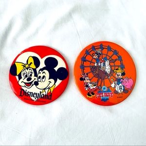 Vintage Disneyland Mickey & Minnie Mouse and Disneyland State Fair ‘87 Pins